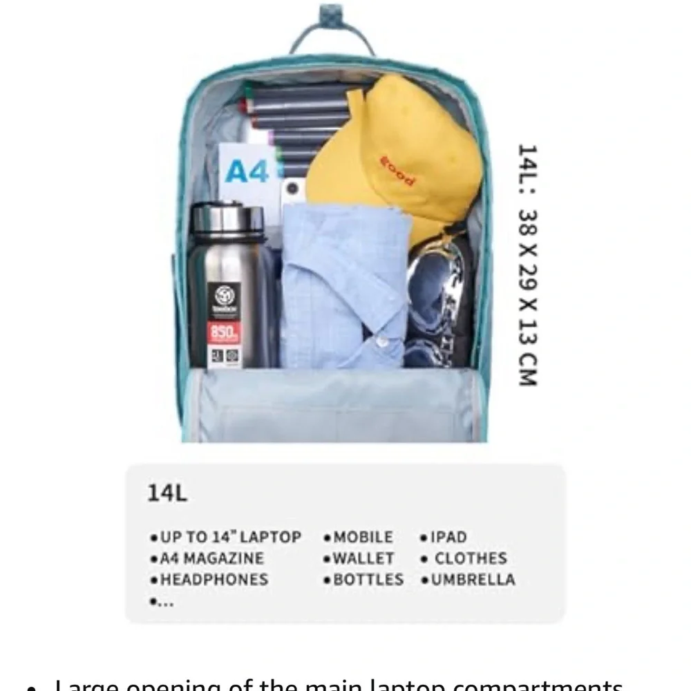 Kali Fancy Forest Red Backpack for Women - Picture 11 of 11